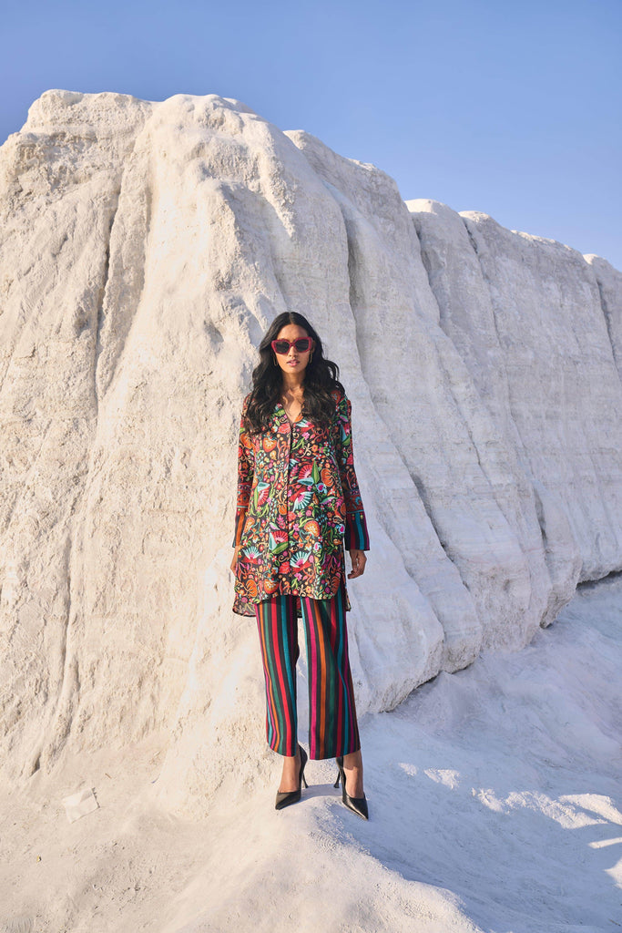 SHAWL STRIPE PANT - dash and dot dash and dot