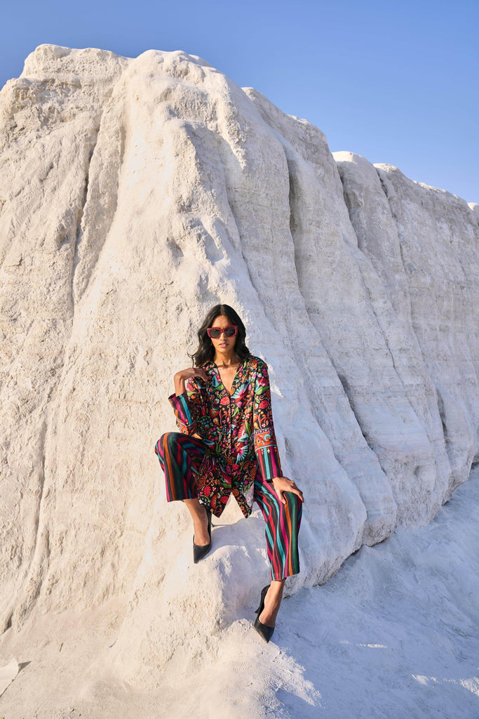 SHAWL STRIPE PANT - dash and dot dash and dot