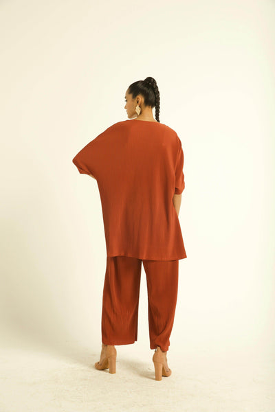 HIGH-LOW PLEAT SET - dash and dot