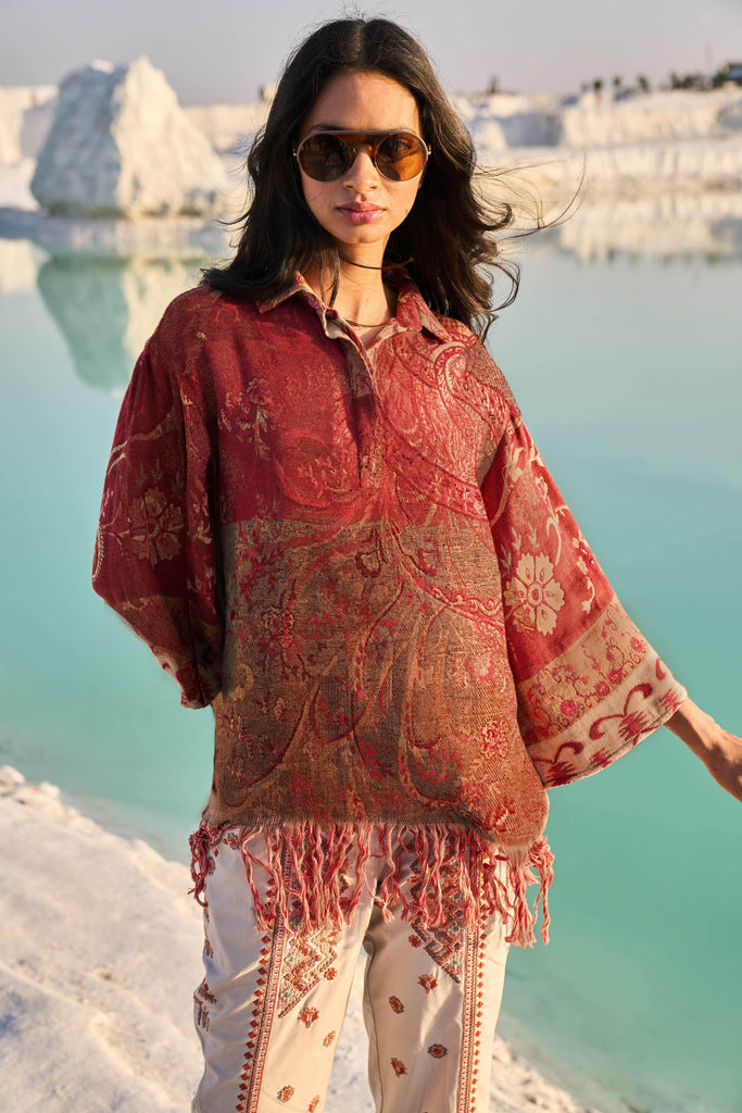 SHAWL TOP - dash and dot dash and dot