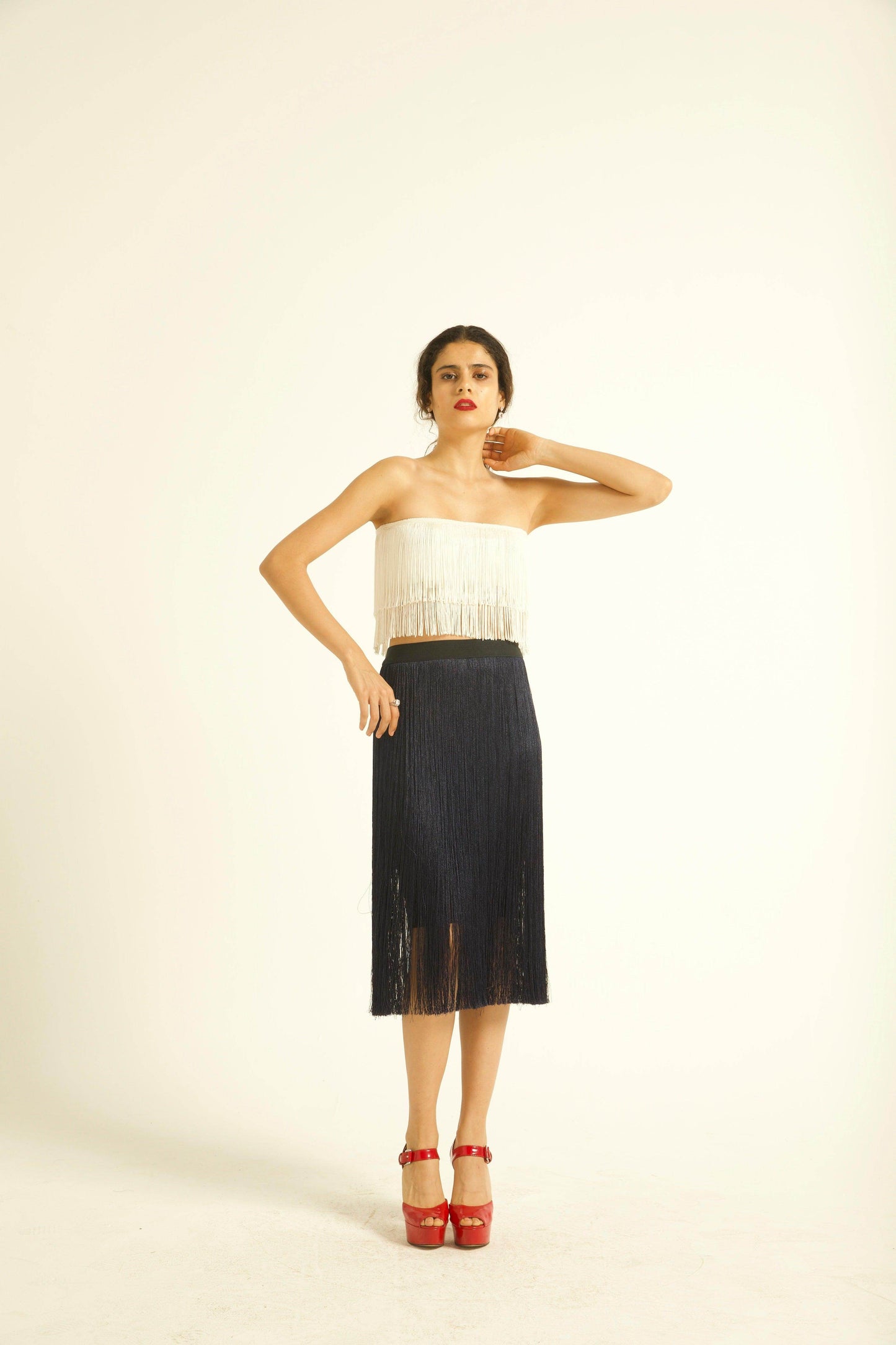 FRINGE SKIRT - dash and dot