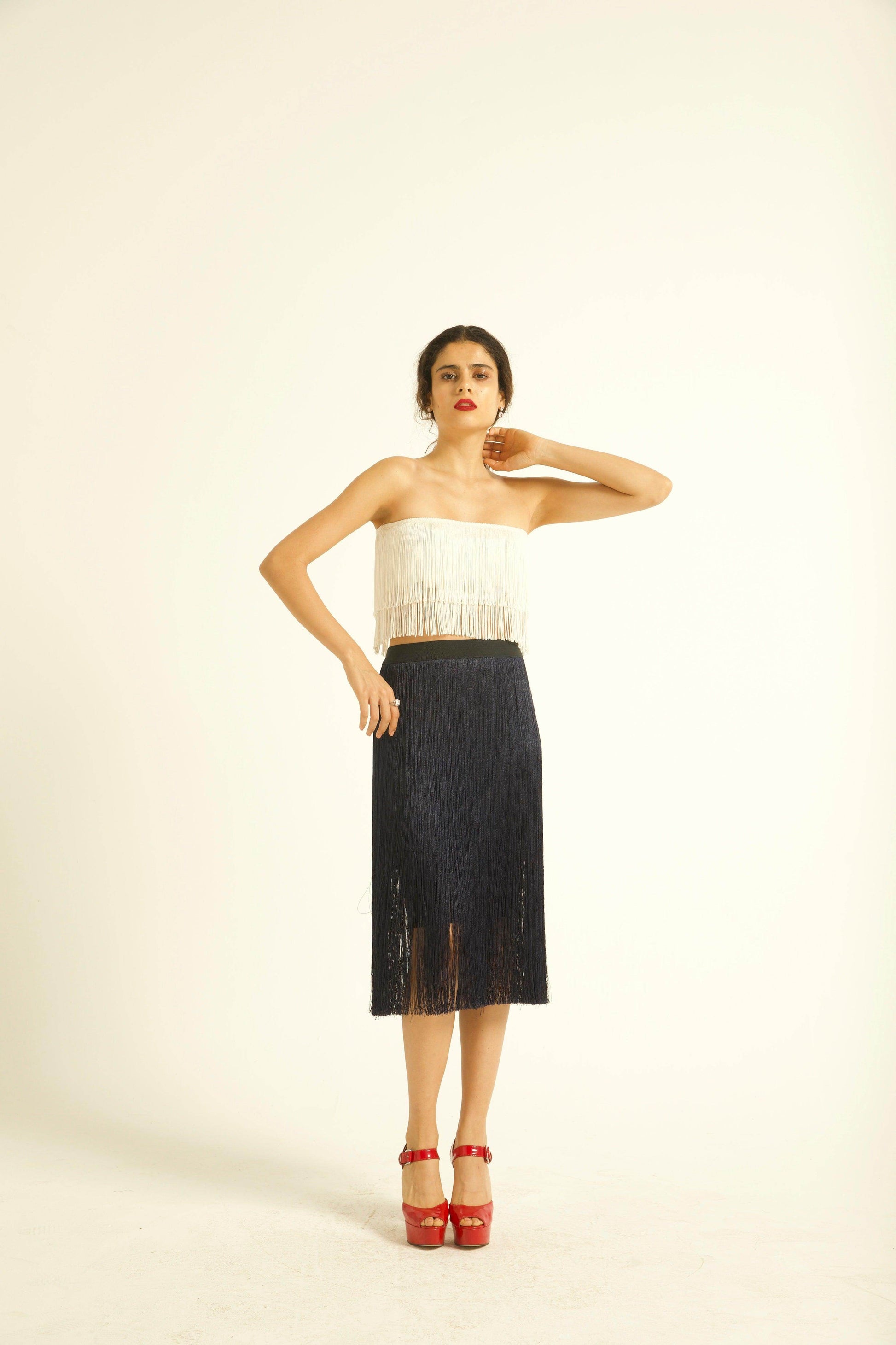 FRINGE SKIRT - dash and dot