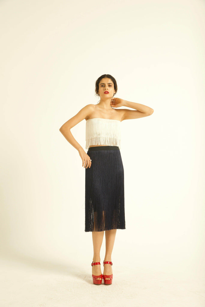 FRINGE SKIRT - dash and dot dash and dot