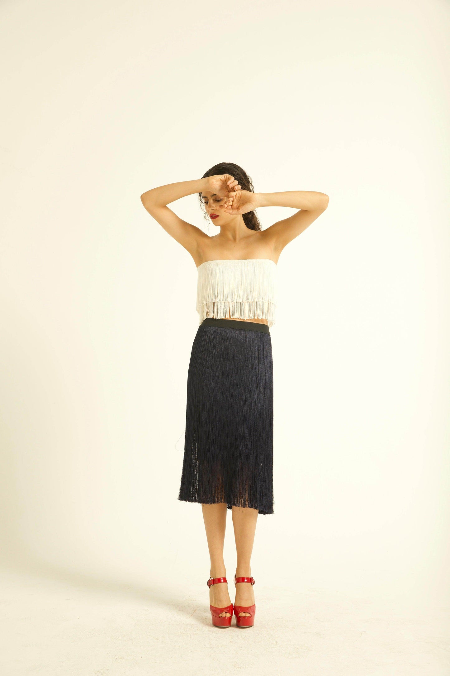 FRINGE SKIRT - dash and dot