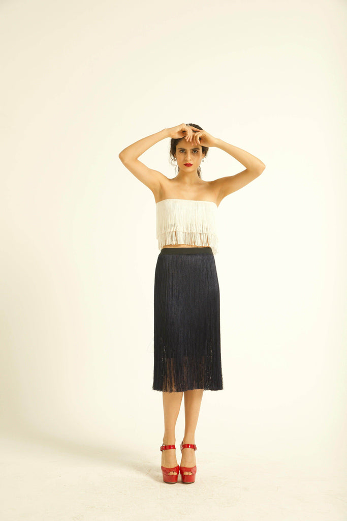 FRINGE SKIRT - dash and dot dash and dot