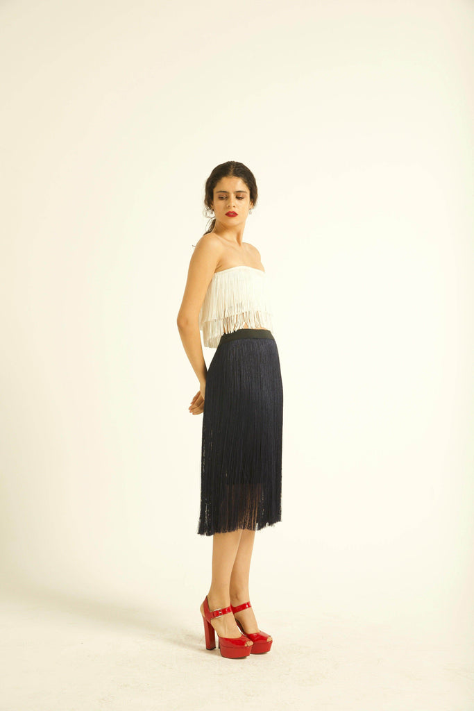 FRINGE SKIRT - dash and dot dash and dot