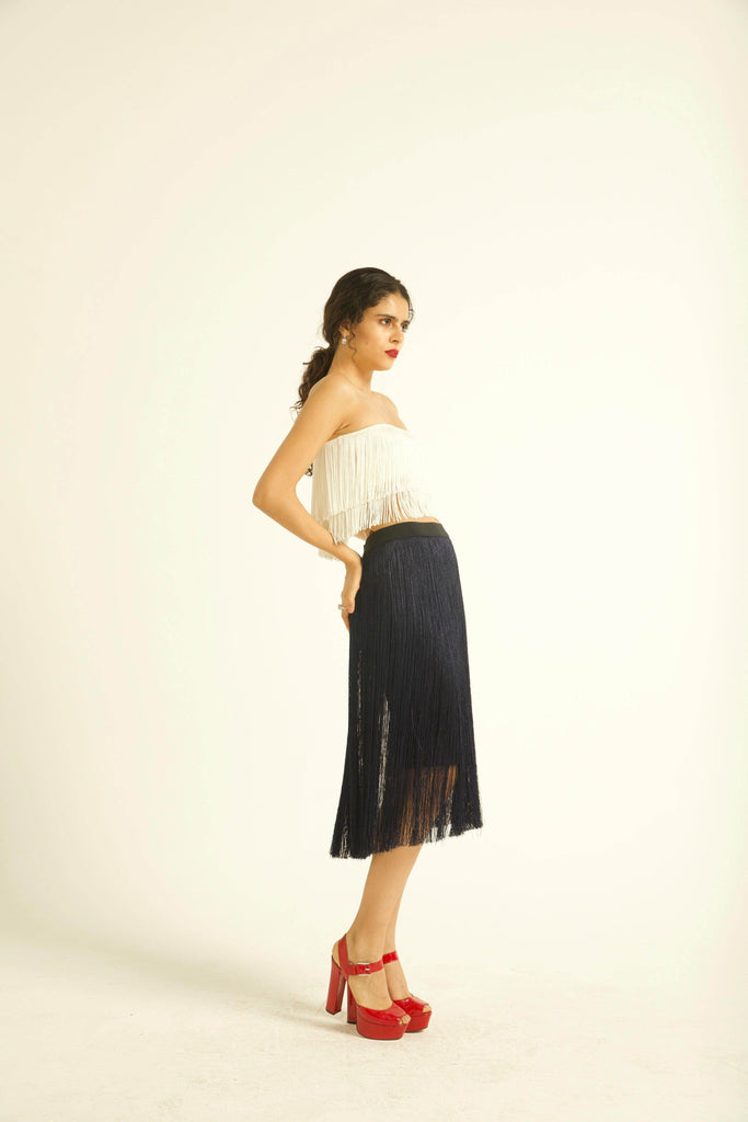 FRINGE SKIRT - dash and dot dash and dot