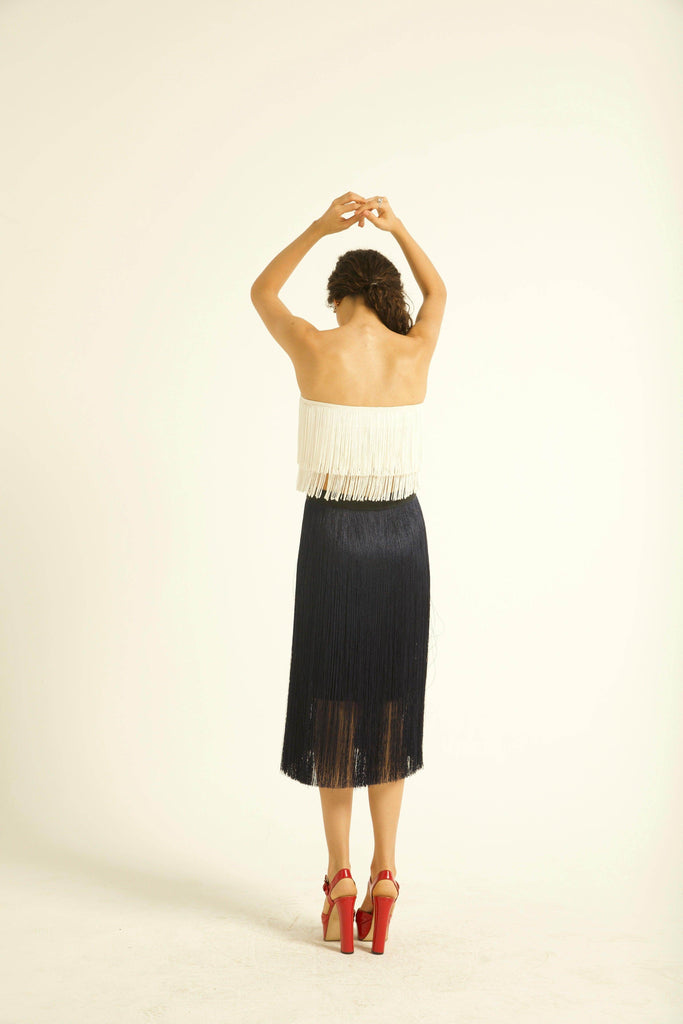 FRINGE SKIRT - dash and dot dash and dot