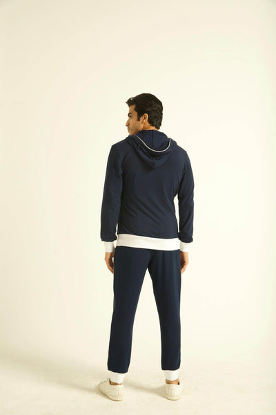 NAVY WRAP HOODIE SET - dash and dot