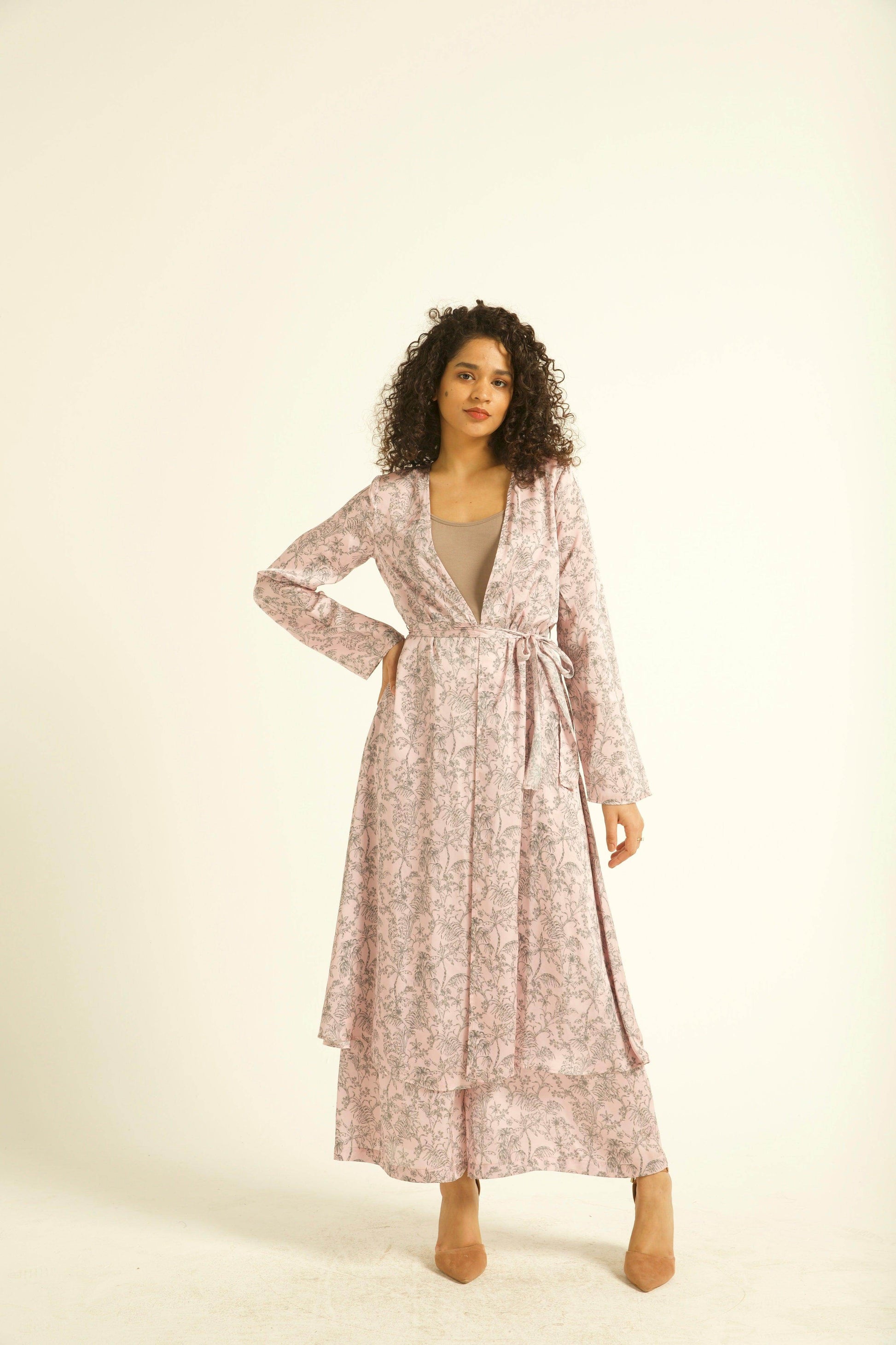 TOILE-DE-JOUY WRAP TOP - dash and dot