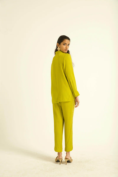 MIRROR EMBROIDERED PANT SET - dash and dot