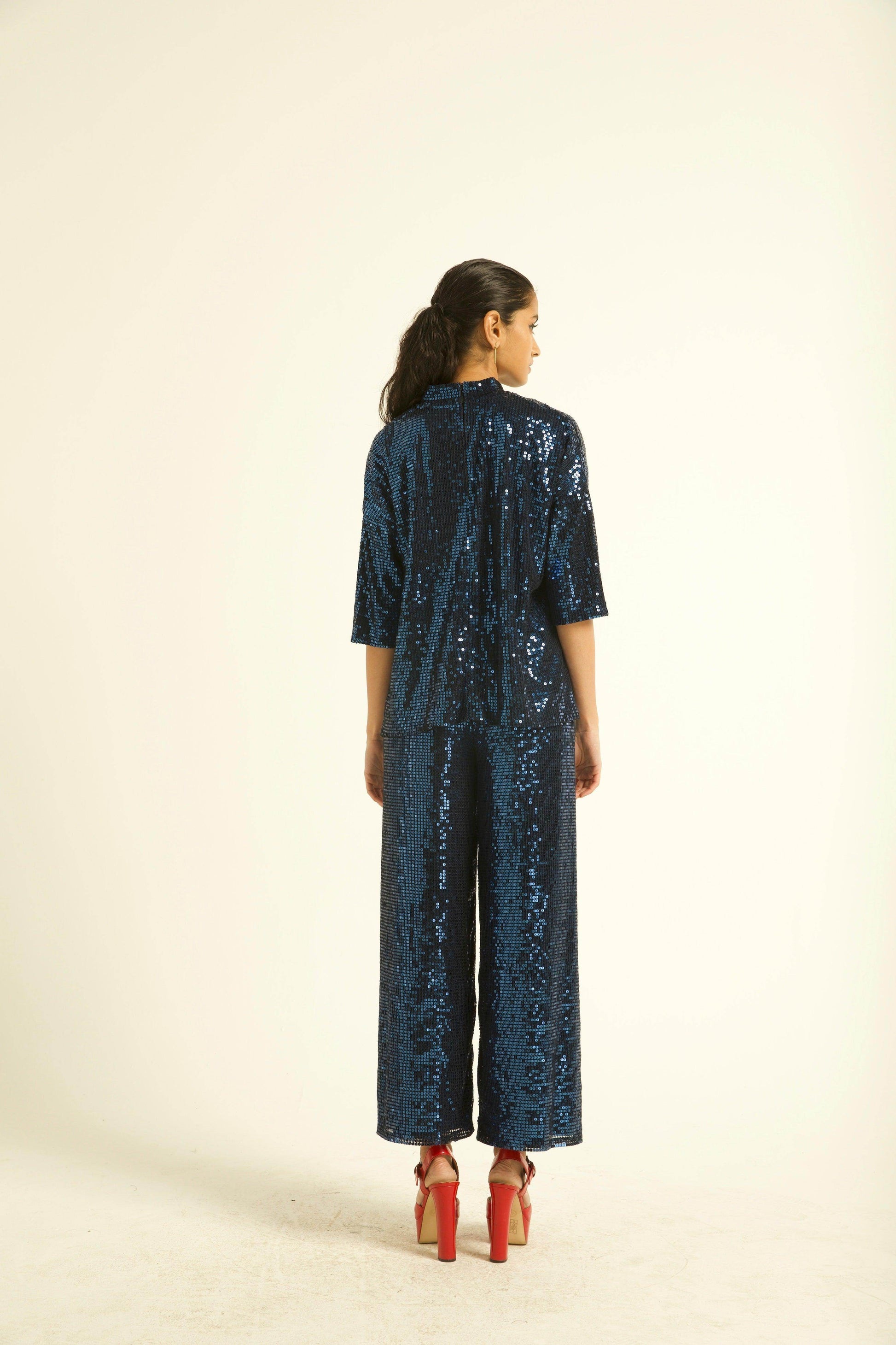 BLUE SEQUIN SET - dash and dot