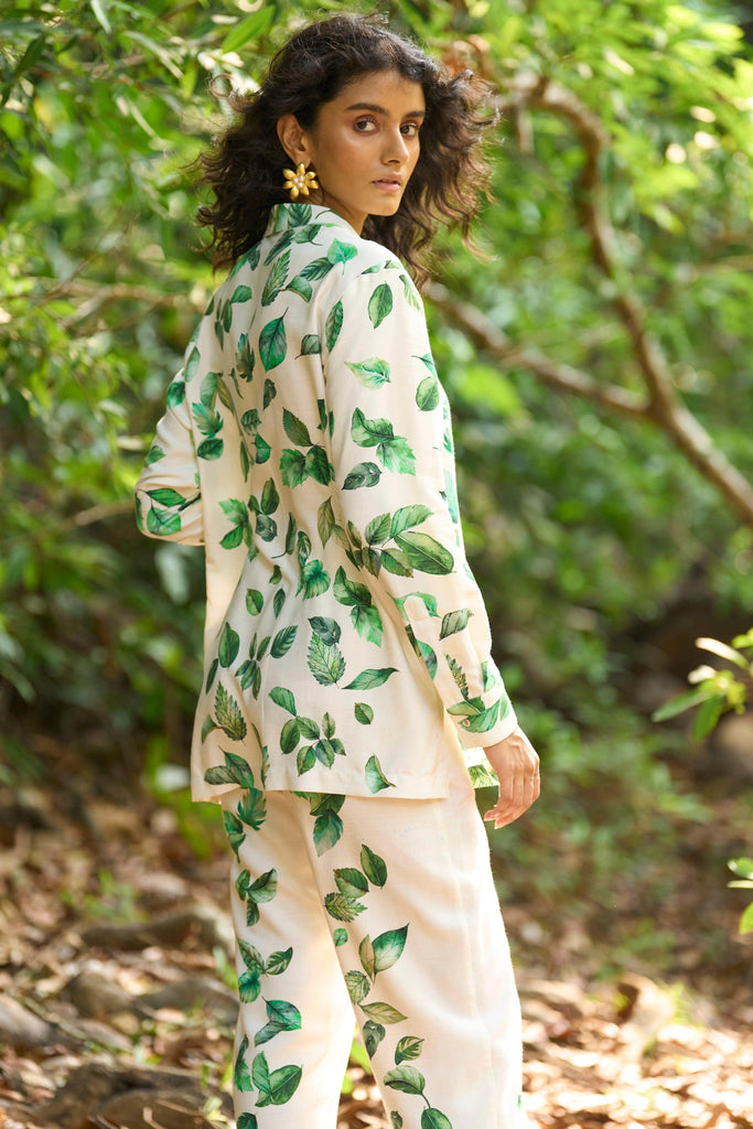 LEAF PRINT SET - dash and dot dash and dot