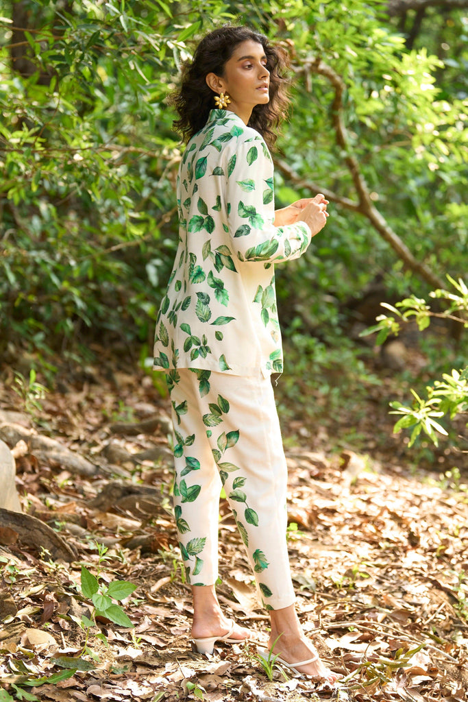 LEAF PRINT SET - dash and dot dash and dot