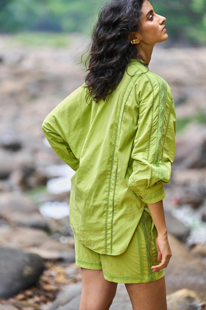 LACE INSERT SHORTS SET - dash and dot dash and dot