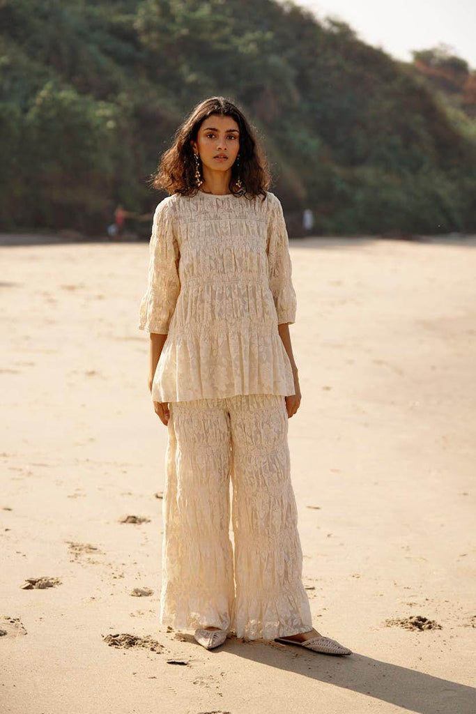 ALLOVER RUCHED LACE PANT - dash and dot dash and dot