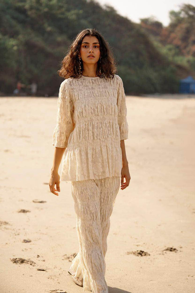 ALLOVER RUCHED LACE PANT - dash and dot dash and dot