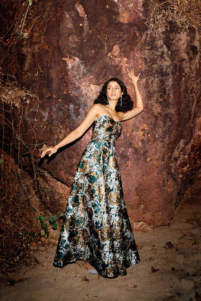 BROCADE GOWN - dash and dot dash and dot