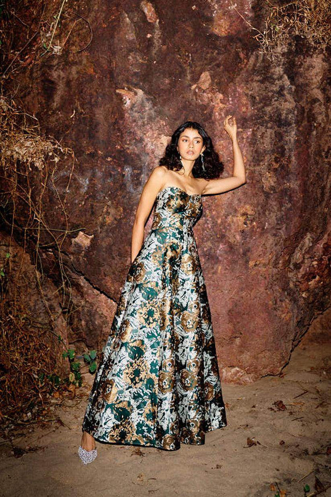 BROCADE GOWN - dash and dot dash and dot