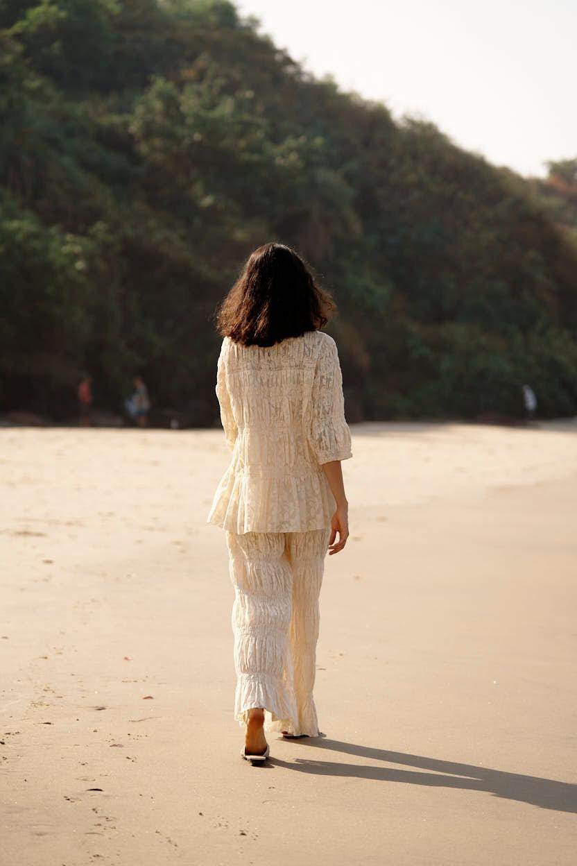 ALLOVER RUCHED LACE PANT - dash and dot