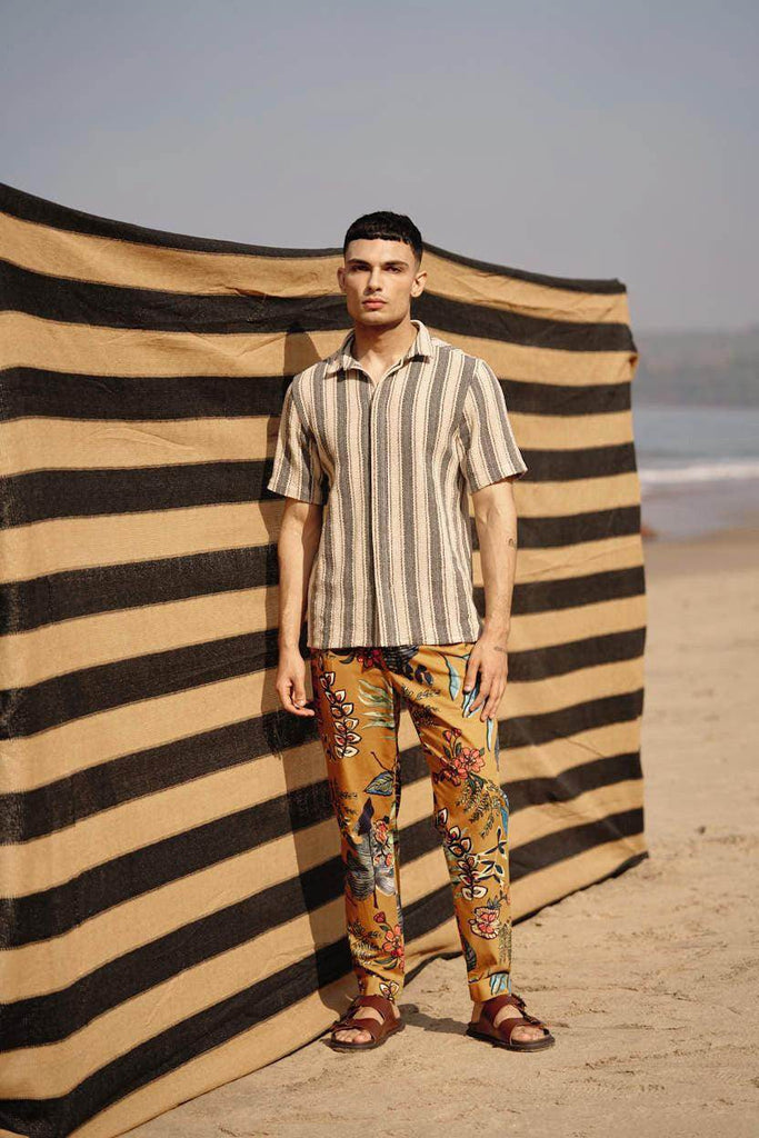 STRIPE TEXTURED SHIRT - dash and dot dash and dot