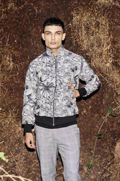 JUNGLE JACQUARD BOMBER - dash and dot dash and dot