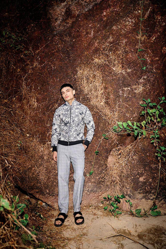 JUNGLE JACQUARD BOMBER - dash and dot dash and dot