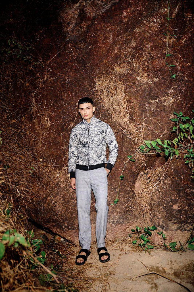 JUNGLE JACQUARD BOMBER - dash and dot dash and dot