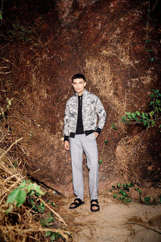 JUNGLE JACQUARD BOMBER - dash and dot dash and dot