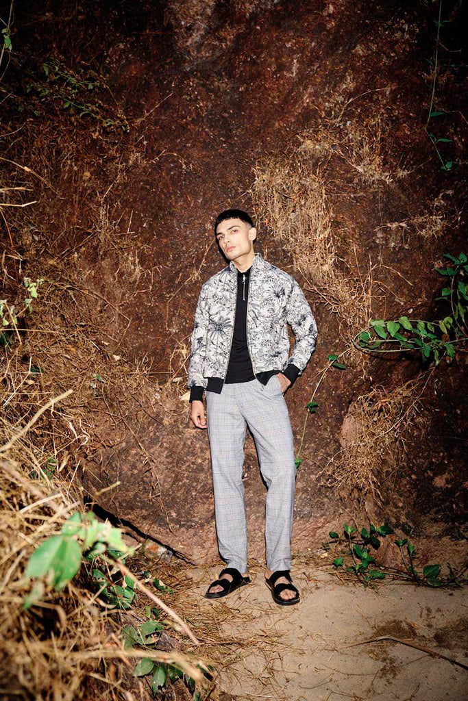 JUNGLE JACQUARD BOMBER - dash and dot dash and dot