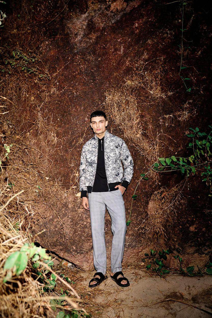 JUNGLE JACQUARD BOMBER - dash and dot dash and dot