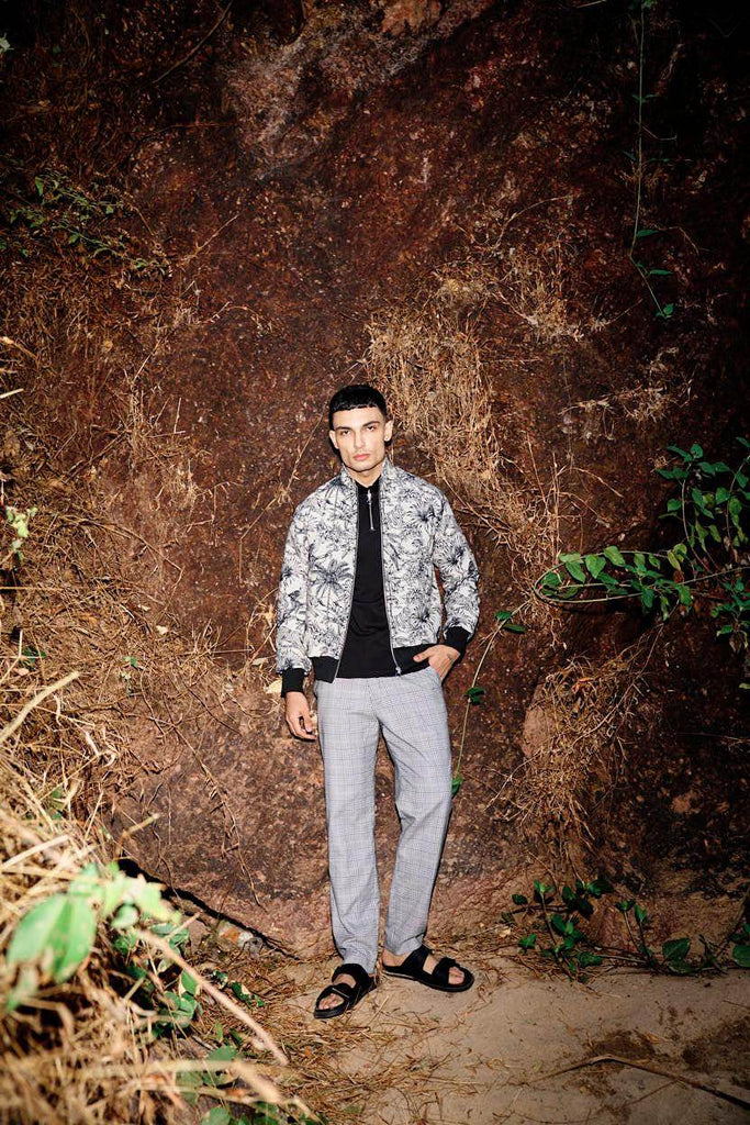 JUNGLE JACQUARD BOMBER - dash and dot dash and dot