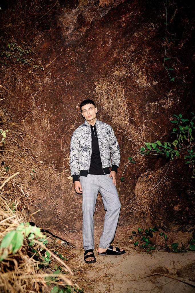 JUNGLE JACQUARD BOMBER - dash and dot dash and dot