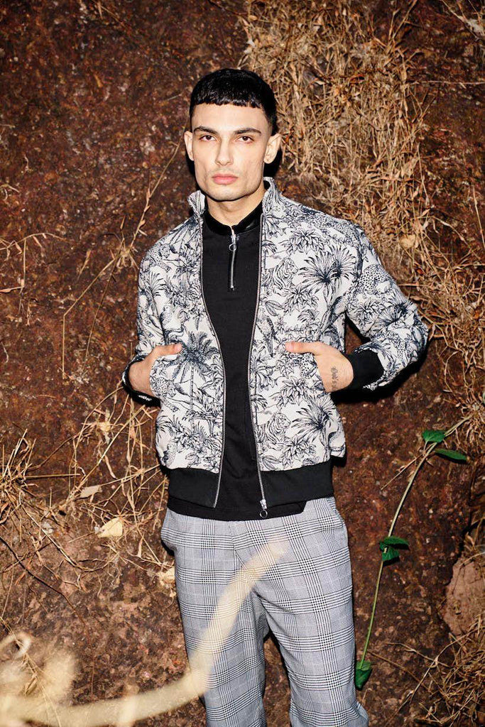 JUNGLE JACQUARD BOMBER - dash and dot dash and dot