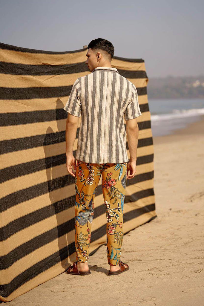 MUSTARD PRINTED PANT - dash and dot dash and dot