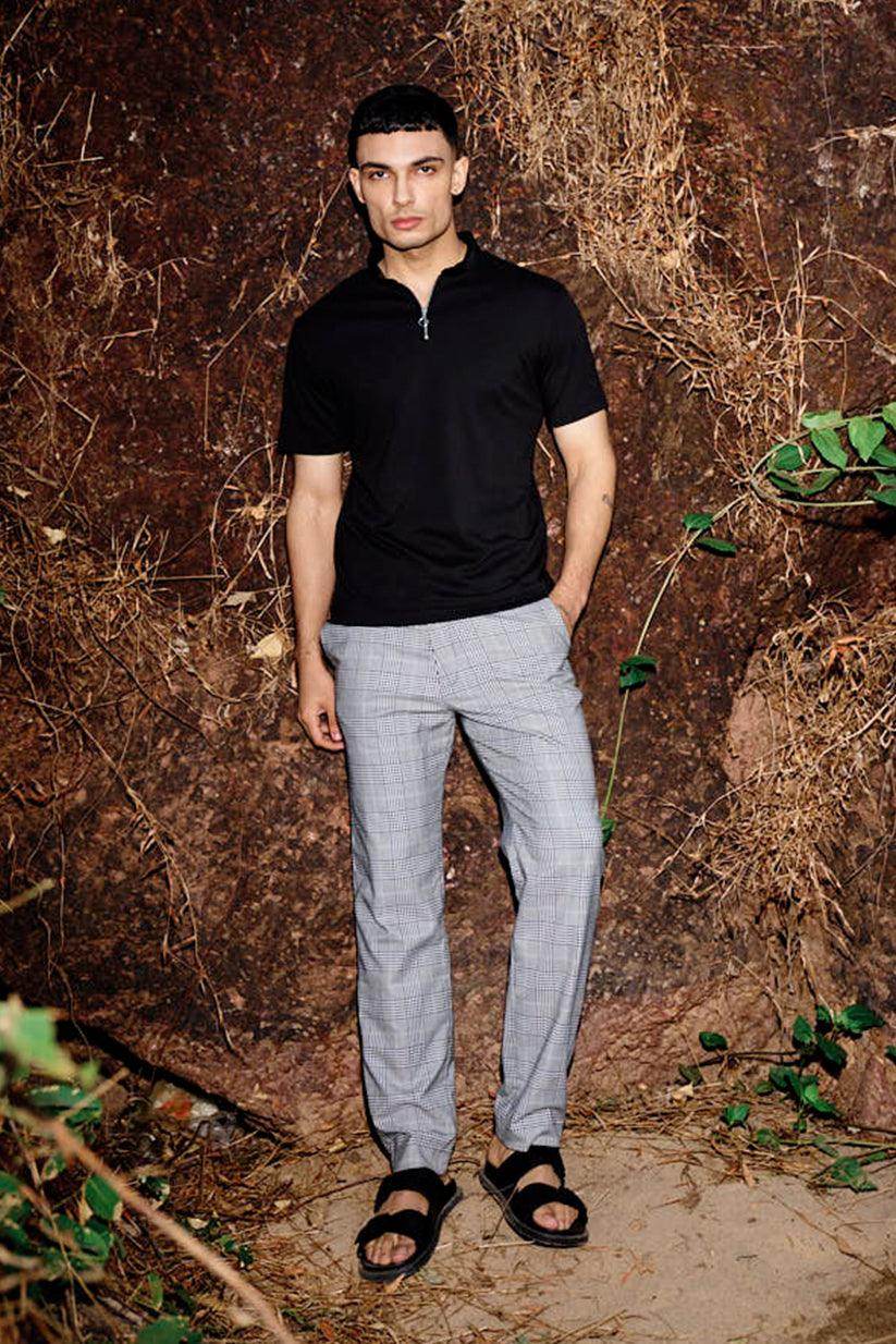 ZIP NECK POLO - dash and dot