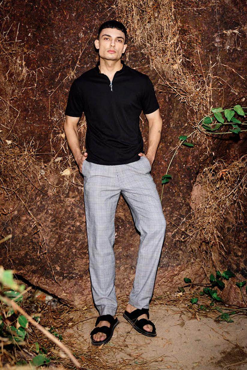 ZIP NECK POLO - dash and dot