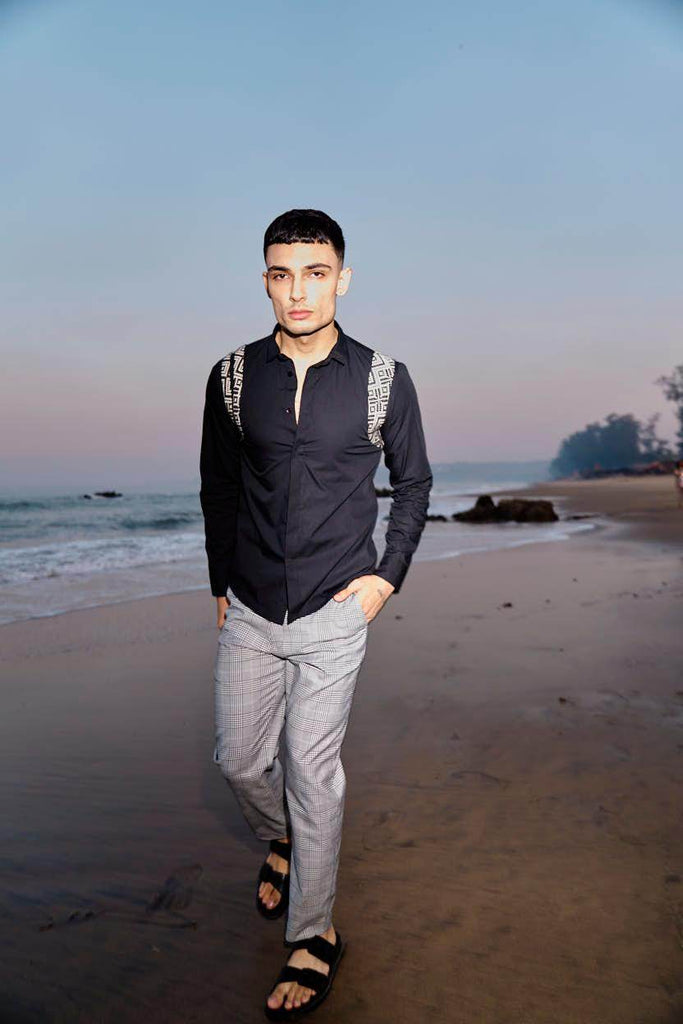 JACQUARD HARNESS SHIRT - dash and dot dash and dot