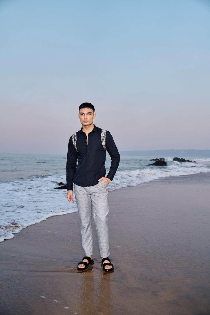 JACQUARD HARNESS SHIRT - dash and dot dash and dot