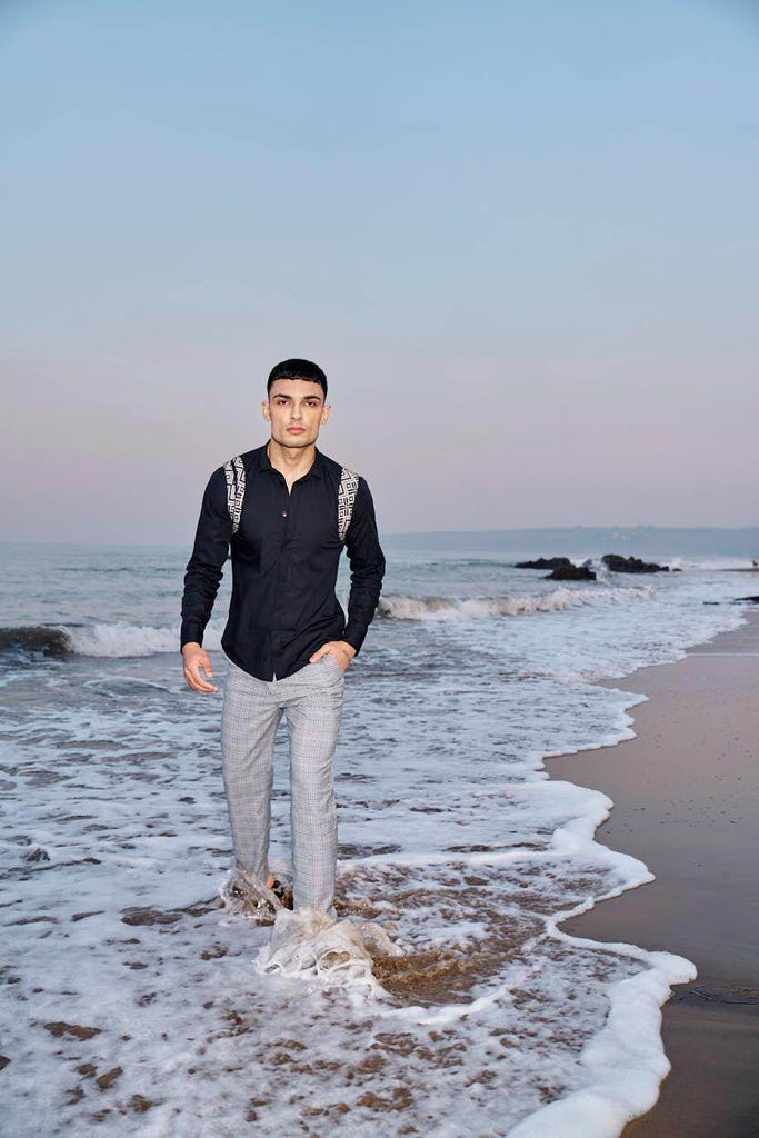 JACQUARD HARNESS SHIRT - dash and dot dash and dot