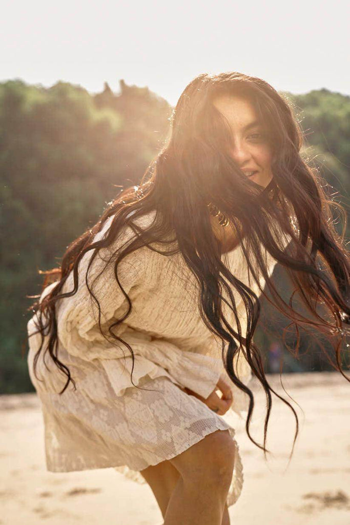 ALLOVER RUCHED LACE DRESS - dash and dot dash and dot