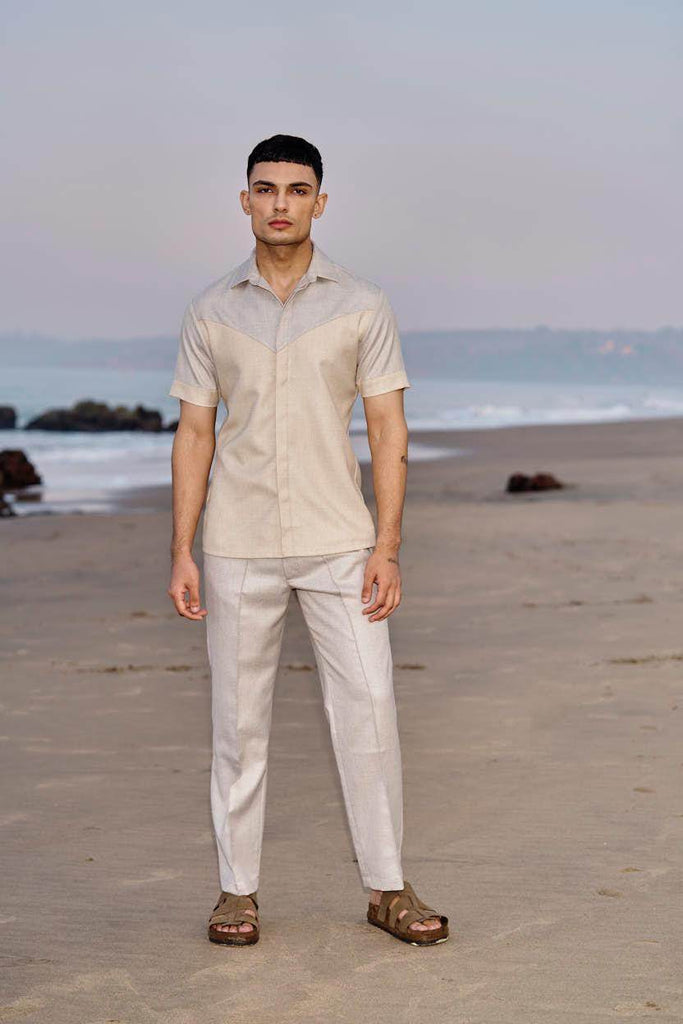 BEIGE BLOCKED SET - dash and dot dash and dot