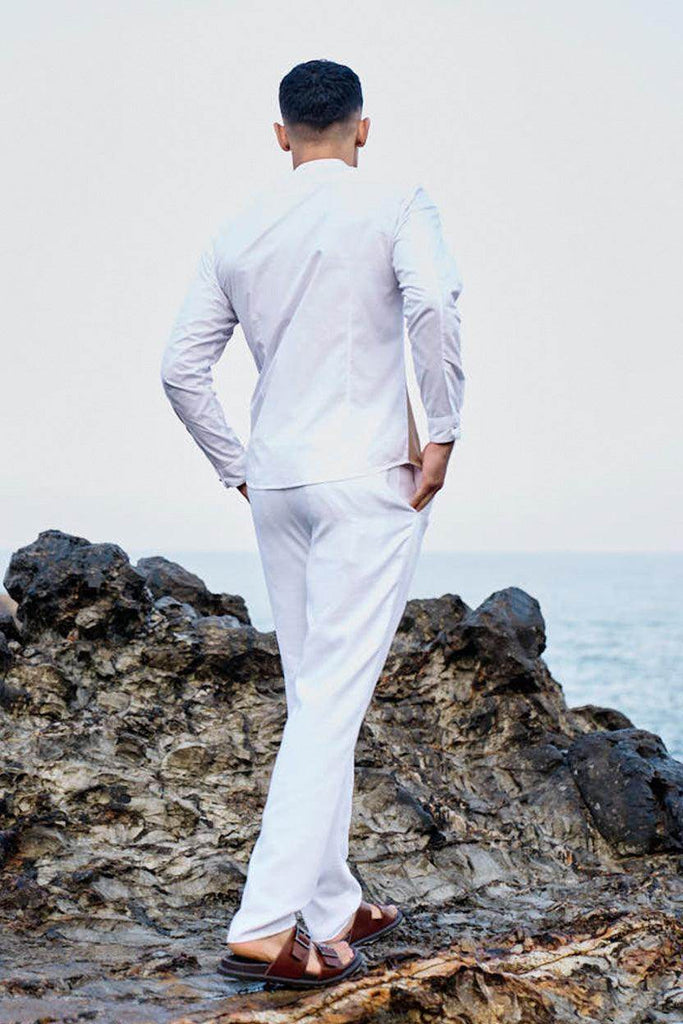 CONTRAST FRONT SHIRT - dash and dot dash and dot