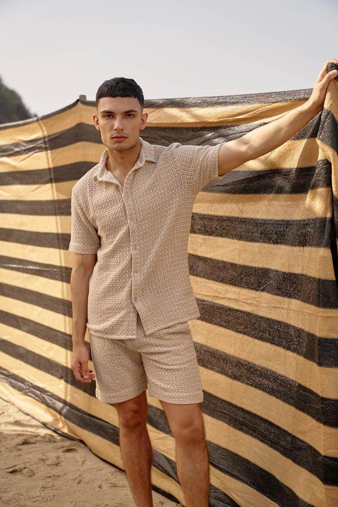 TEXTURED LACE SHORTS - dash and dot dash and dot