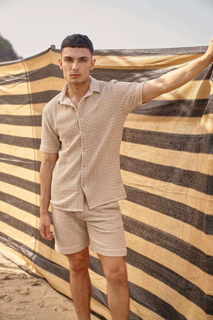 TEXTURED LACE SHORTS - dash and dot