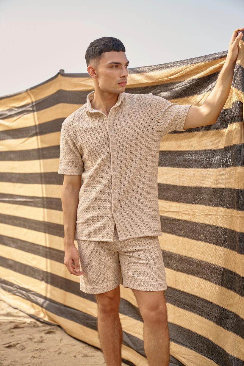 TEXTURED LACE SHORTS - dash and dot