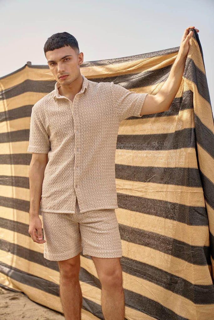 TEXTURED LACE SHORTS - dash and dot dash and dot