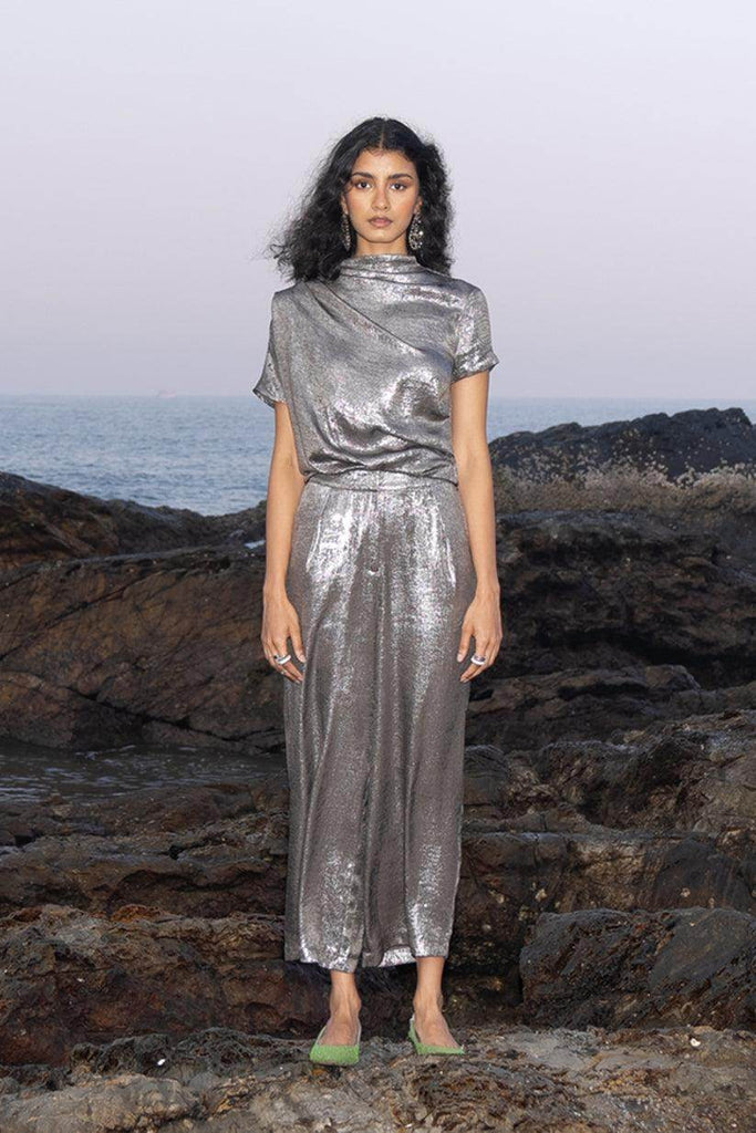 LAMÉ PANT - dash and dot dash and dot