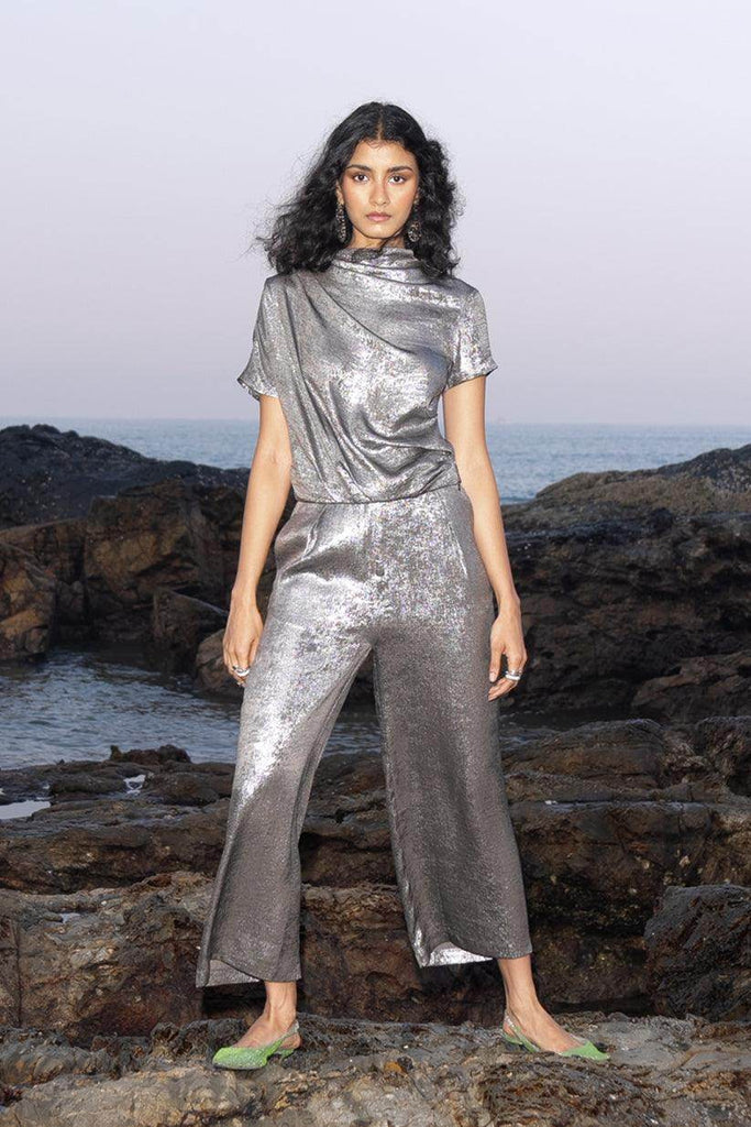 LAMÉ PANT - dash and dot dash and dot