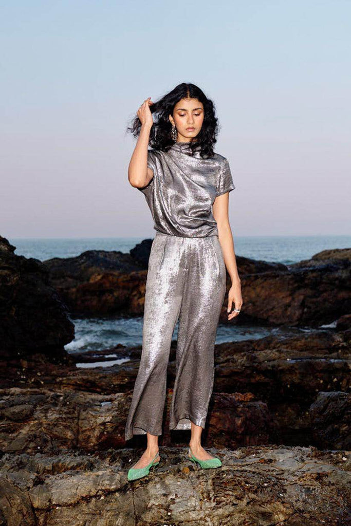 LAMÉ PANT - dash and dot dash and dot